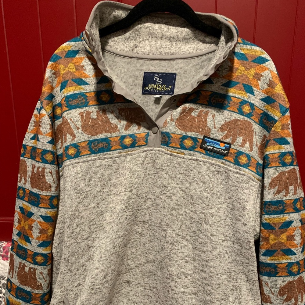 Simply Southern fleece lined winter top XXL